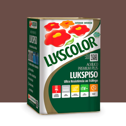 Imagem do produto Lukscolor Tinta Acrílica Premium Lukspiso Marrom 18L