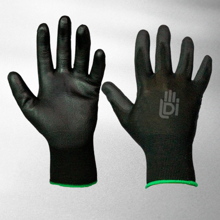 Imagem do produto Luva de Segurança LDI Safetytato Modelo 8010 Multitato G Tamanho 09 Poliamida com Banho PU CA 42405