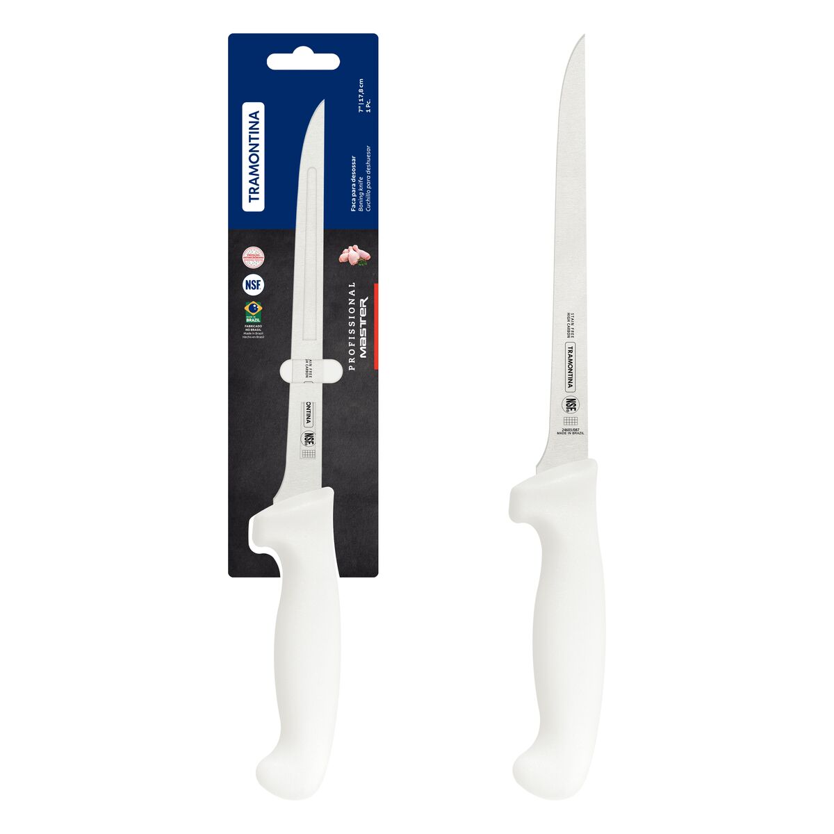 Imagem do produto Tramontina Faca para Desossar 7" Profissional Master Cabo Branco