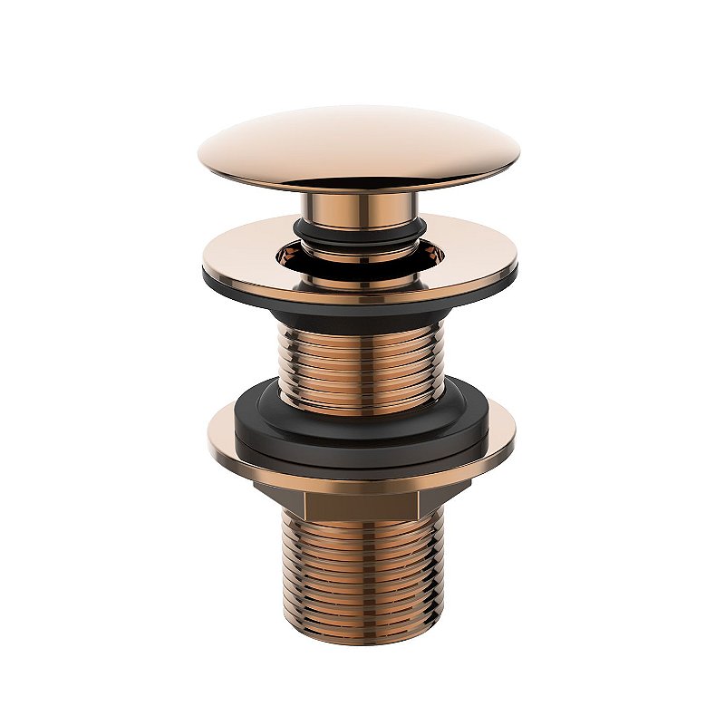 Imagem do produto Jiwi Válvula para Lavatório Click Tampa Redonda Rose Gold WJ-1013-RG