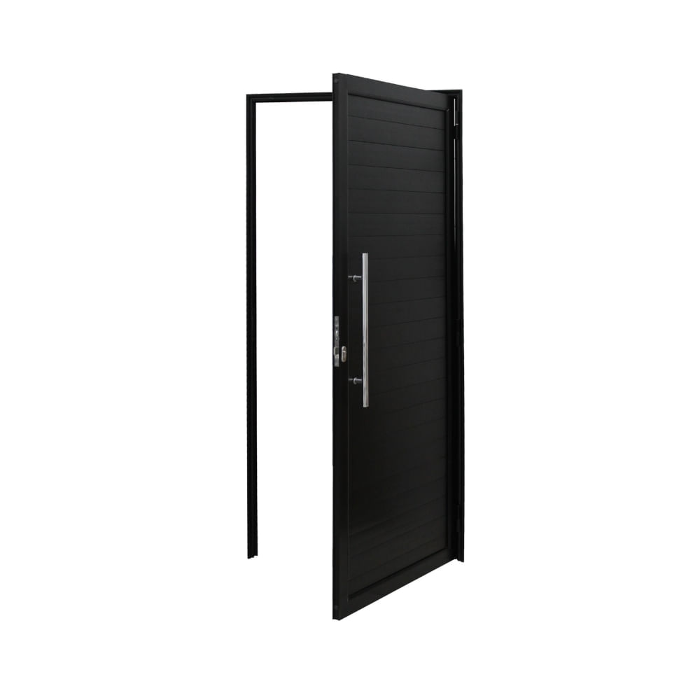 Imagem do produto Atlantica Porta Lambri Premium 2140 x 960 Preta Esquerda 80600