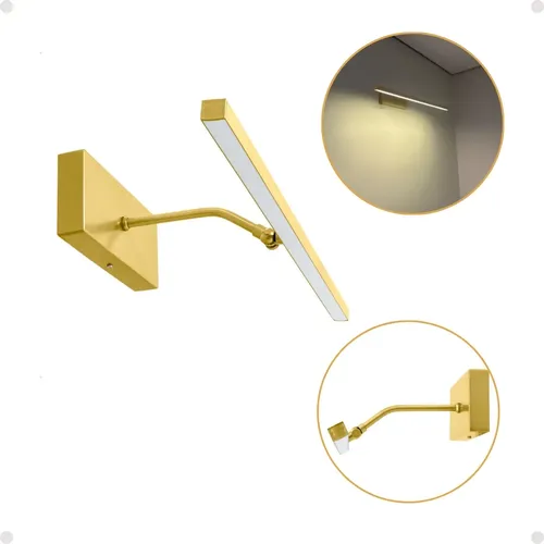 Imagem do produto Larilux Arandela Galha Reck /2 12 Dourada Metalizada