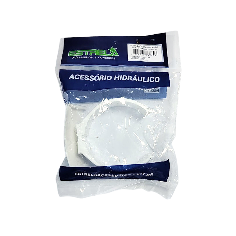 Imagem do produto Estrela Abraçadeira de Impacto com Trava 4 Branca