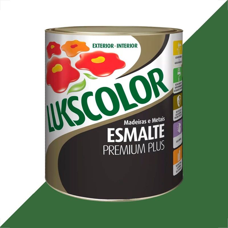 Imagem do produto Lukscolor Esmalte Sintético Premium Verde Nilo 3,6L