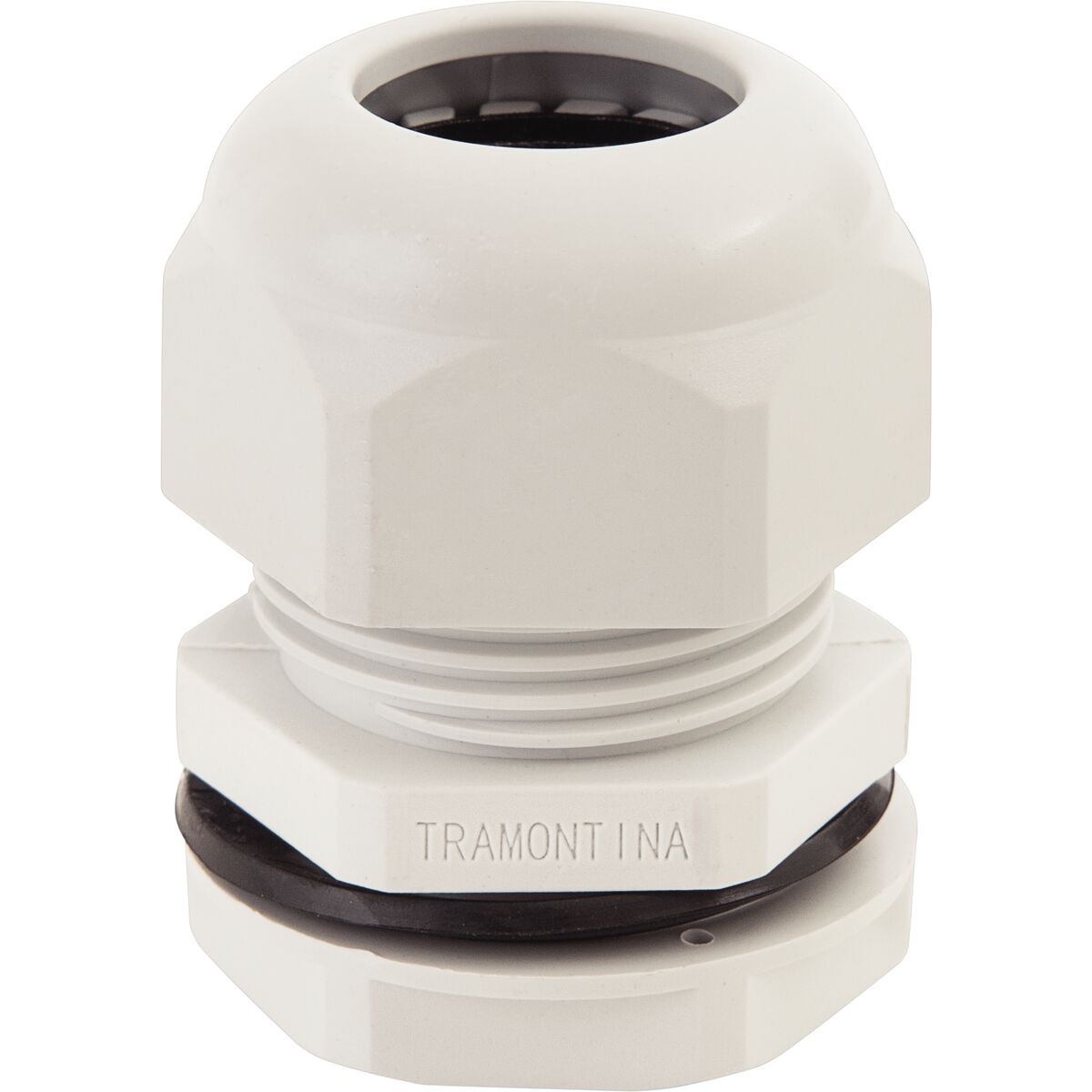 Imagem do produto Tramontina Conector Prensa-Cabo 3/8 Polegada em Termoplástico Cinza com Bucha