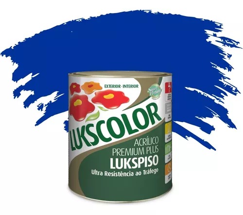 Imagem do produto Lukscolor Tinta para Piso Lukspiso Azul 900ml