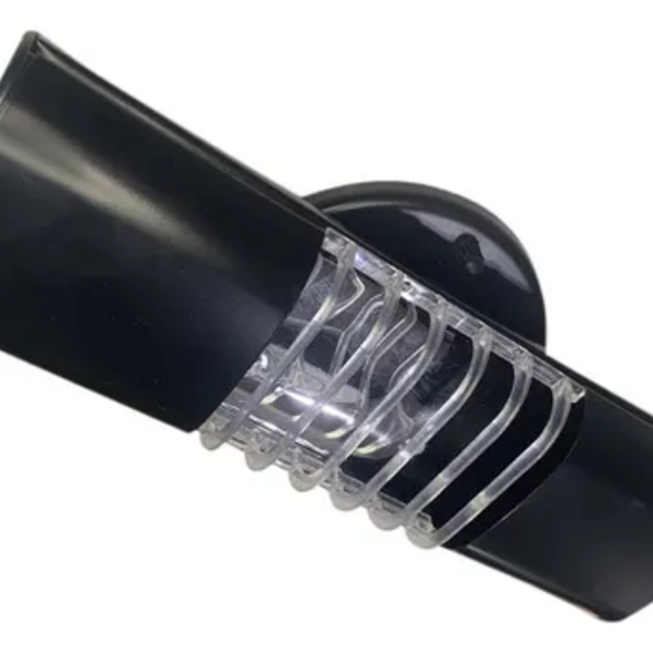 Imagem do produto Blumenau Luminária 2x18 Preta E27 com Aletas Transparentes
