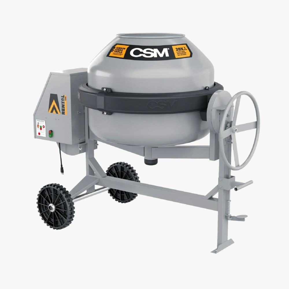 Imagem do produto Csm Betoneira 400L Rental Motor 2CV Monofásico 220V