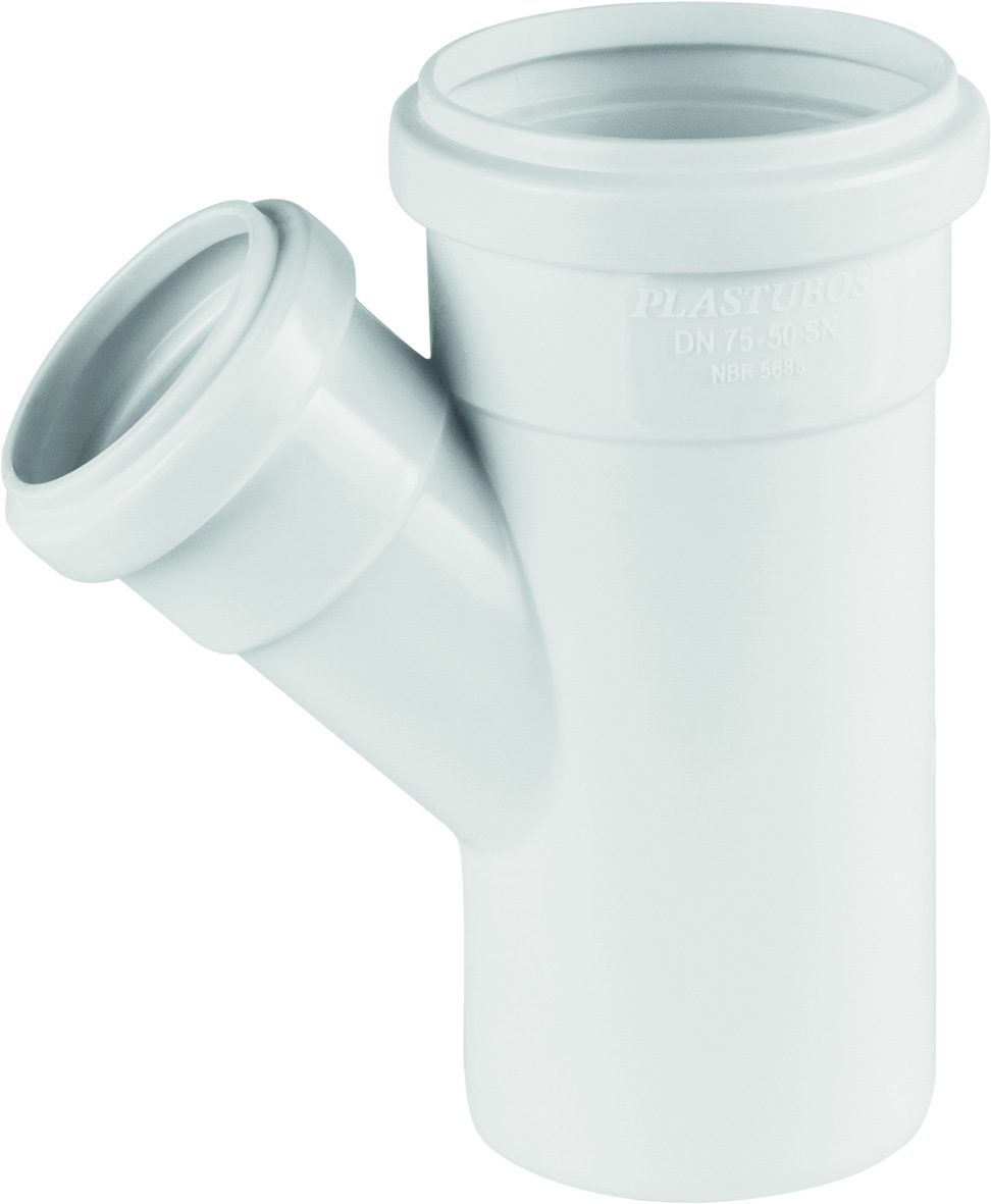Imagem do produto Plastubos Junção 45° Redução Esgoto 100x75mm