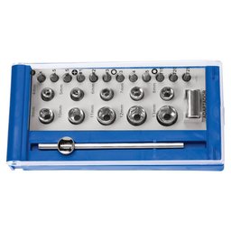 Imagem do produto Jogo de Soquetes e Bits com Encaixe de 1/4 Pol. com 24 Peças TRAMONTINA-41192024