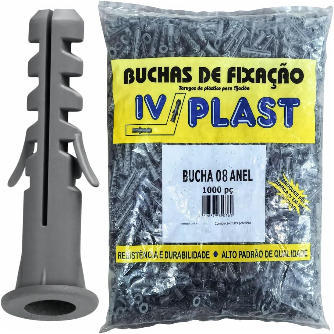 Imagem do produto Fisher Bucha de Nylon Nº 8 com Anel