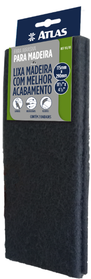 Imagem do produto Atlas Fibra Abrasiva para Madeira 115x290mm