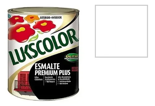Imagem do produto Lukscolor Esmalte Secagem Rápida Premium Branco Brilhante 3,6L