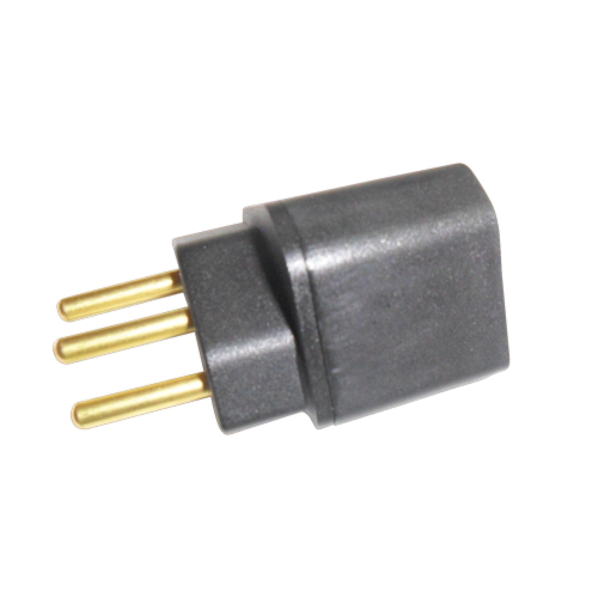 Imagem do produto Conect Brasil Pino Adaptador 2P+T Cinza/Preto Mecatool 10A