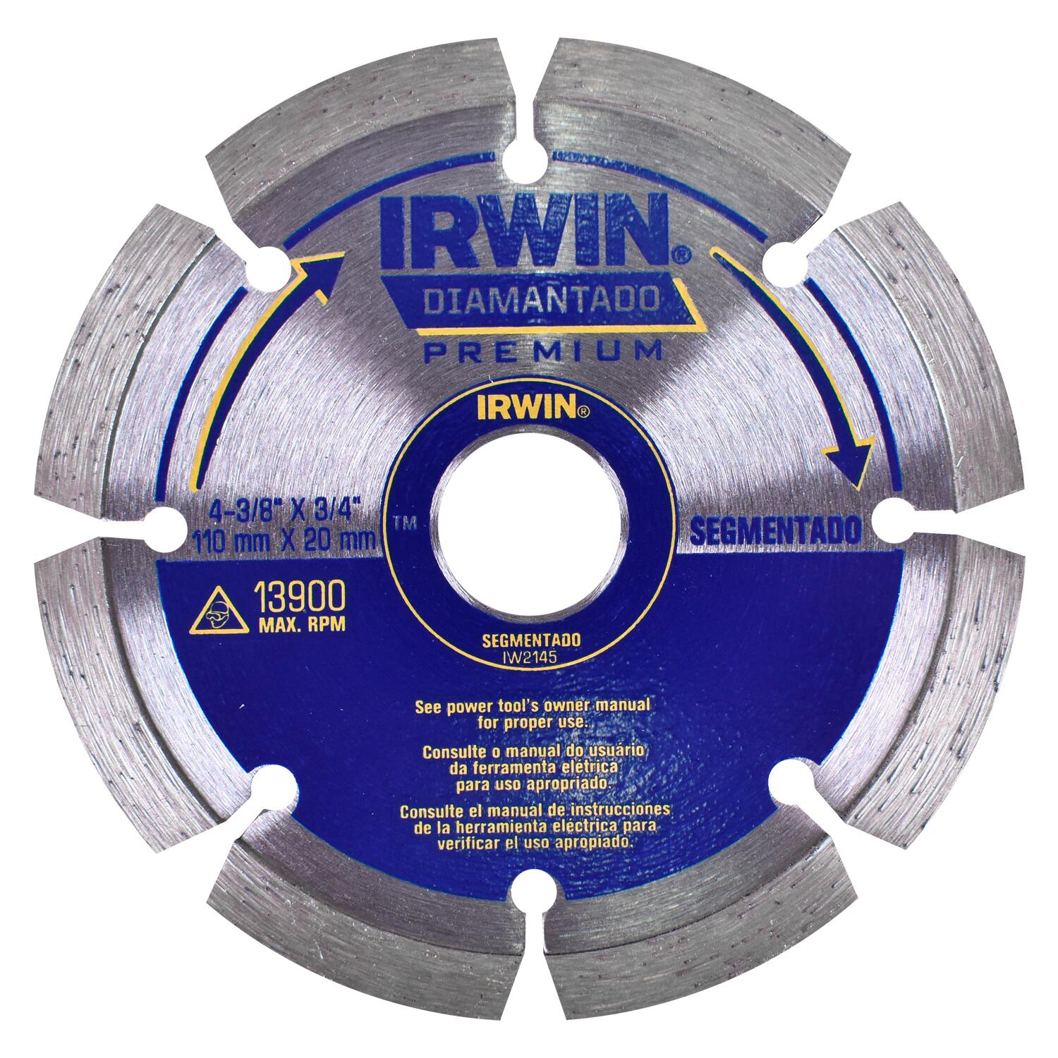 Imagem do produto Irwin Disco Diamantado Segmentado Premium 110mm