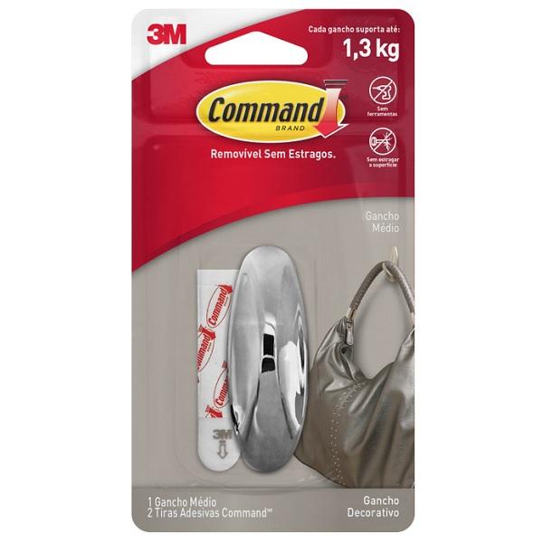Imagem do produto 3M Gancho com Adesivo Cromado