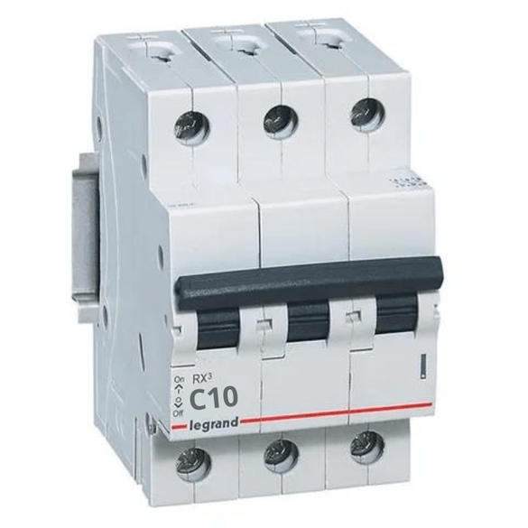 Imagem do produto Pial Legrand Disjuntor Tripolar DIN 10A Curva C Branco