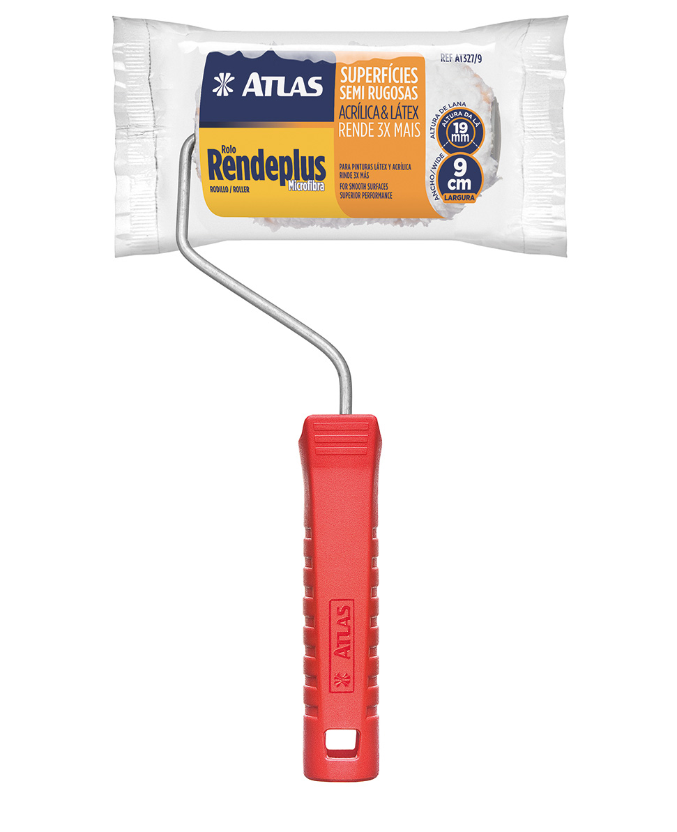 Imagem do produto Mini rolo de microfibra 9cm com cabo
