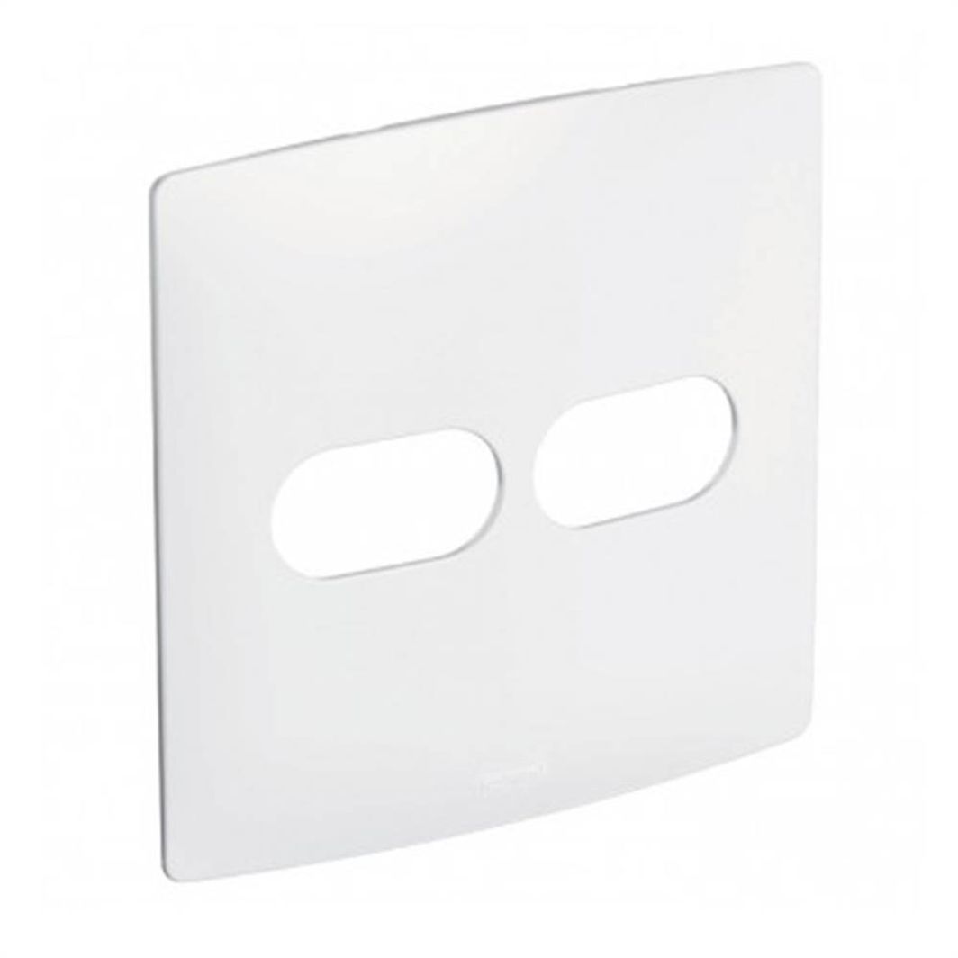 Imagem do produto Pial Legrand Placa 4X4 com 2 Postos Distanciados (1+1 Posto) Nereya Branco