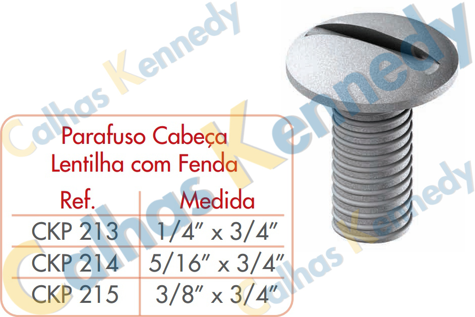 Imagem do produto Parafuso Cabeça Lentilha Auto-Travante 1/4x1/2"