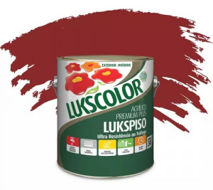 Imagem do produto Lukscolor Tinta Acrílica Lukspiso Premium Vermelho Segurança 3,6L