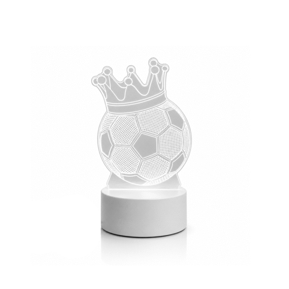 Imagem do produto Luminária Abajur 3D Bola Coroada Embu Led 5V 4W