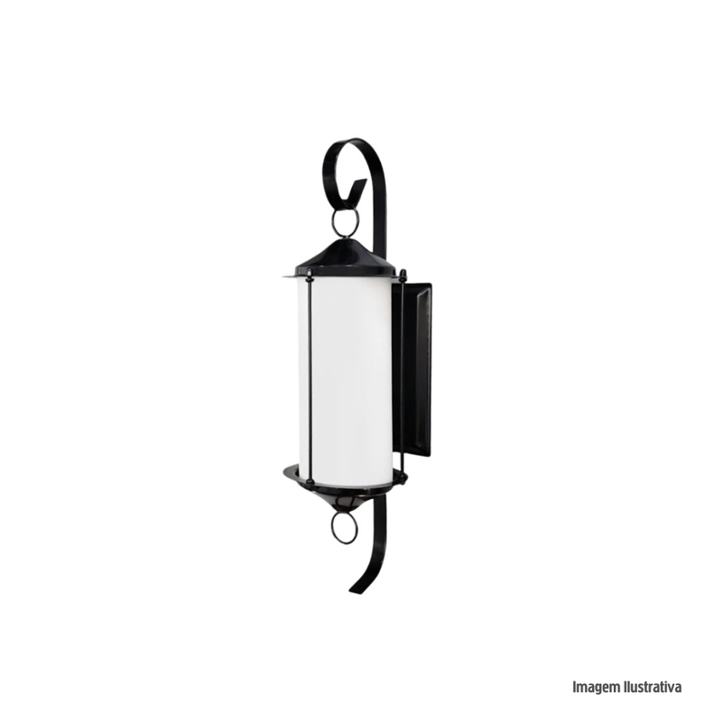 Imagem do produto Ideal Arandela 240 Vintage com Vidro Preta Microtexturizada