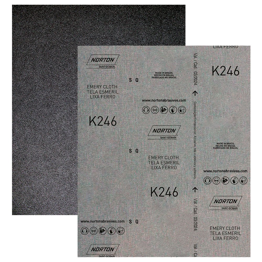 Imagem do produto Lixa Ferro Grão 60 225x275mm com 25 Unidades NORTON-5539503248