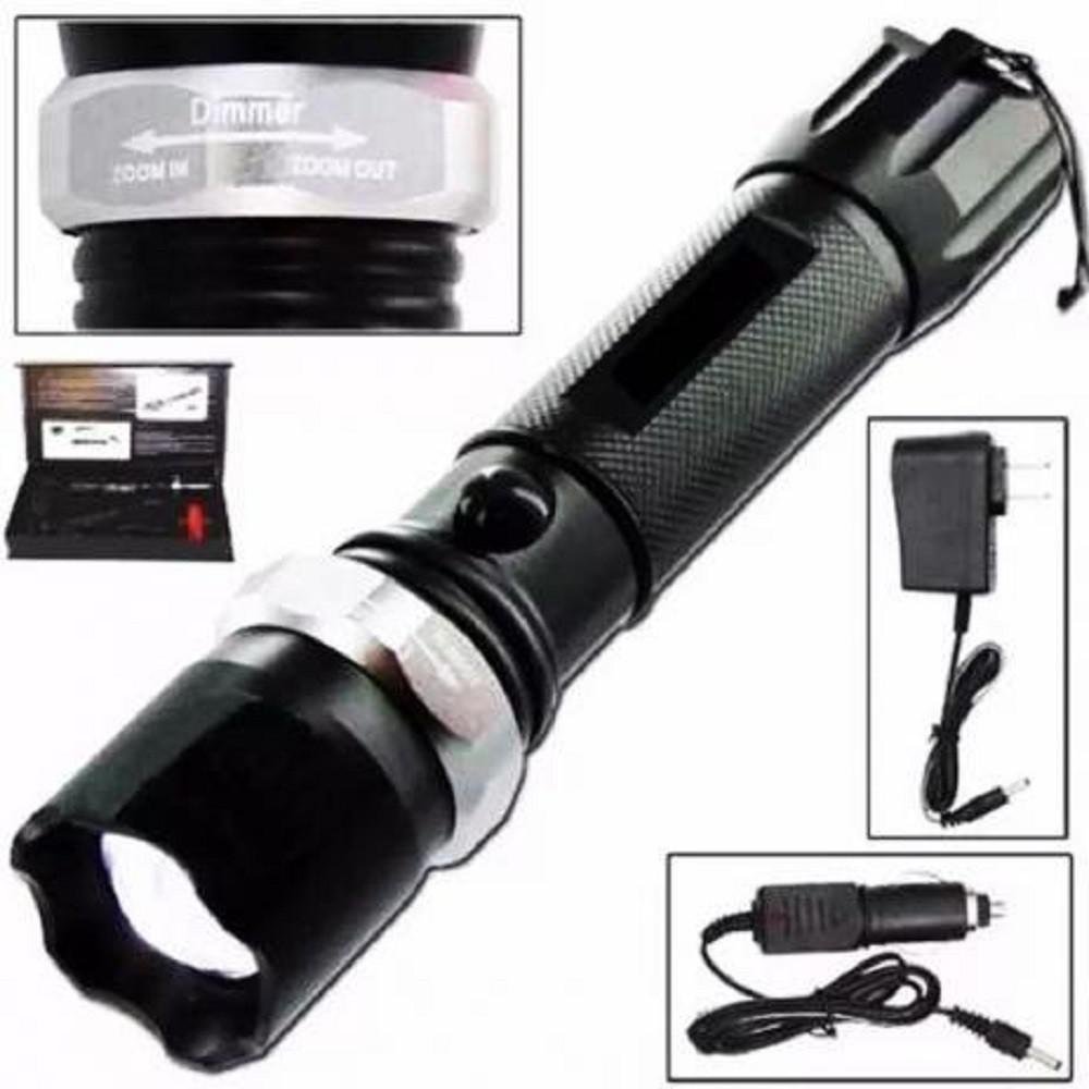 Imagem do produto Cazarini Lanterna LED Recarregável Tática com Sinalizador Swat 980000W 3,7V