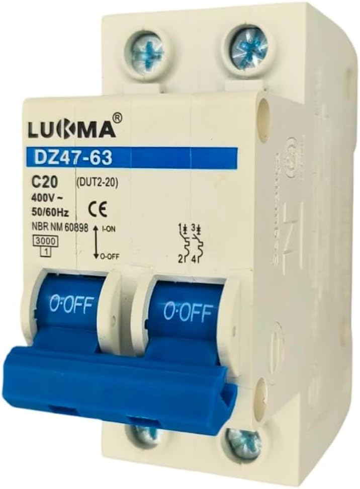 Imagem do produto Lukma Disjuntor DIN Bipolar 20A