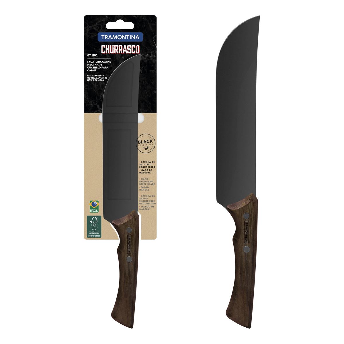 Imagem do produto Tramontina Faca para Carne 8" Churrasco Black