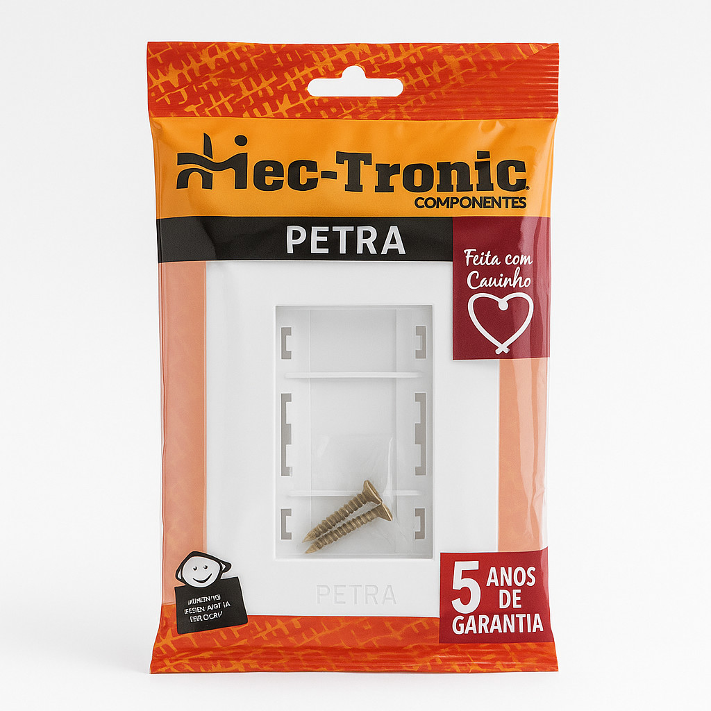Imagem do produto Mec Tronic Placa 4x2 3 Módulos Petra