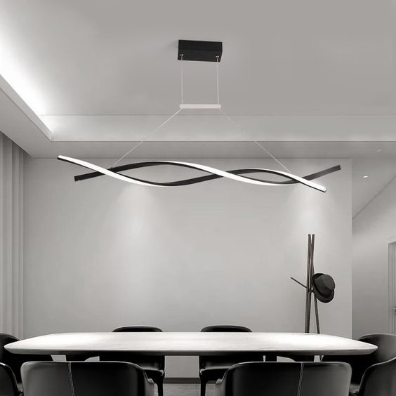 Imagem do produto Cinderela Pendente Infinity 1 m 3200K Preto Bivolt 38W Metal