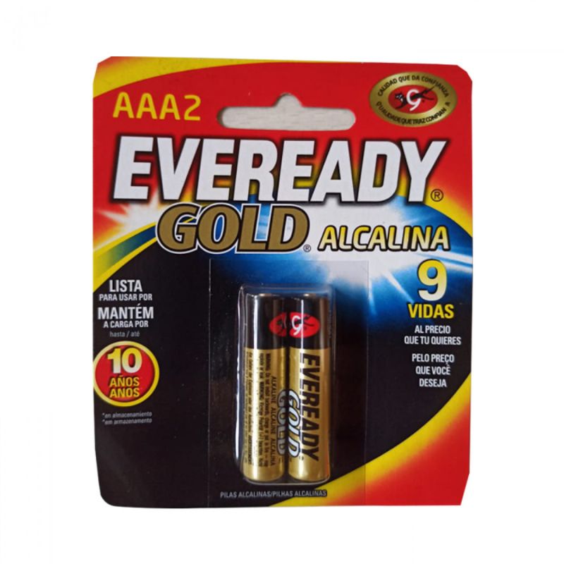 Imagem do produto Pilha Eveready Gold Alcalina Palito AAA com 4