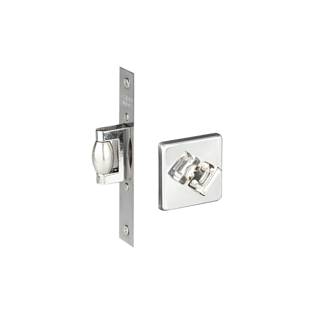 Imagem do produto Pado Trava Pivotante Inox Polida Roseta Quadrada Para Banheiro