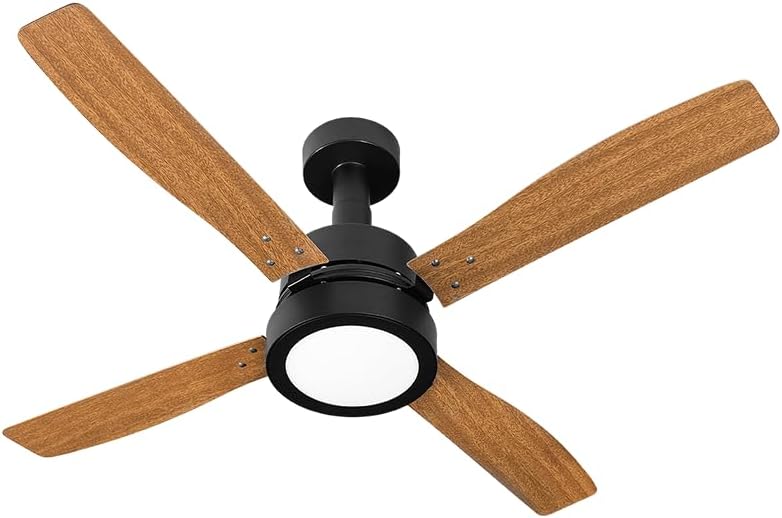 Imagem do produto Venti delta Ventilador de Teto Vintage LED 4 Pás 127V Preto 3 Velocidades - 25-4118