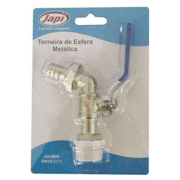 Imagem do produto Torneira de Esfera Metálica para Jardim 3/4" Japi