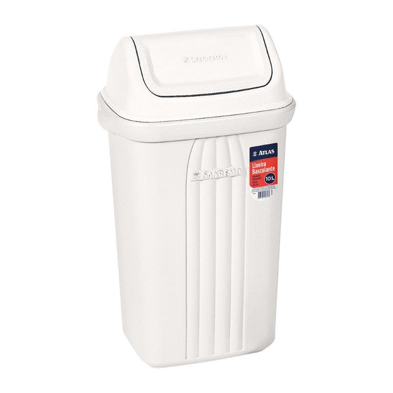 Imagem do produto Lixeira plástica com tampa basculante
