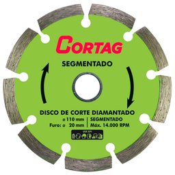 Imagem do produto Disco de Corte Diamantado Segmentado 110 mm CORTAG-60973