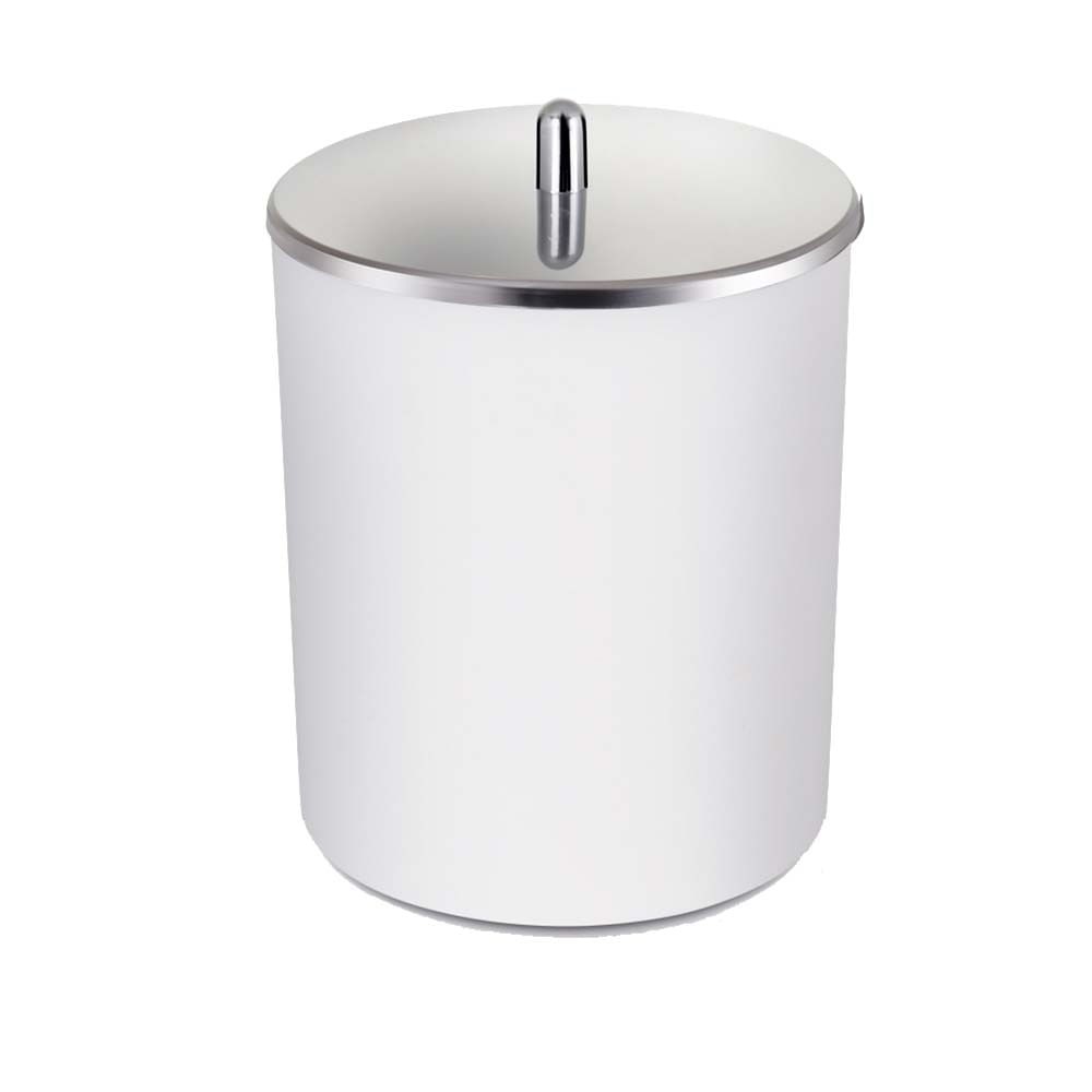 Imagem do produto Arthi Lixeira 5 Litros Branca com Tampa Inox