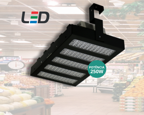 Imagem do produto Luminária High Bay Box LED 100W AFP 220V 6000K Branca RCG
