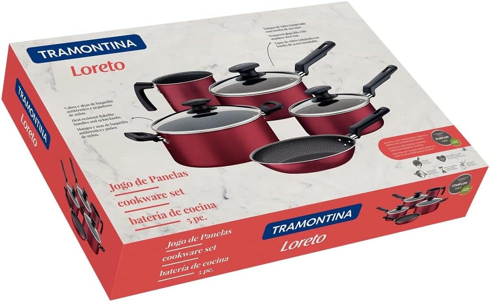 Imagem do produto Tramontina Jogo de Panelas Paris 5 Peças 20598/721