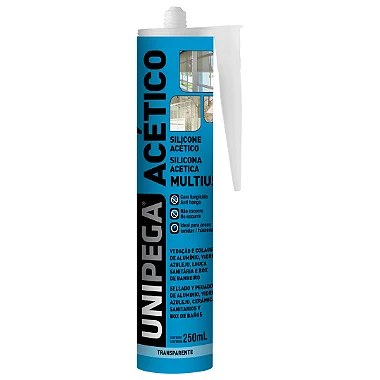 Imagem do produto Silicone Acético Multiuso Unipega Incolor 250ml