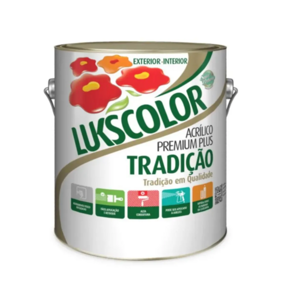 Imagem do produto Lukscolor Tinta Látex Acrílica Tradição Palha 3,6 Litros