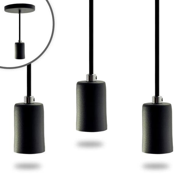 Imagem do produto All Lux Pendente Legna 60 - 3 E27 Preto
