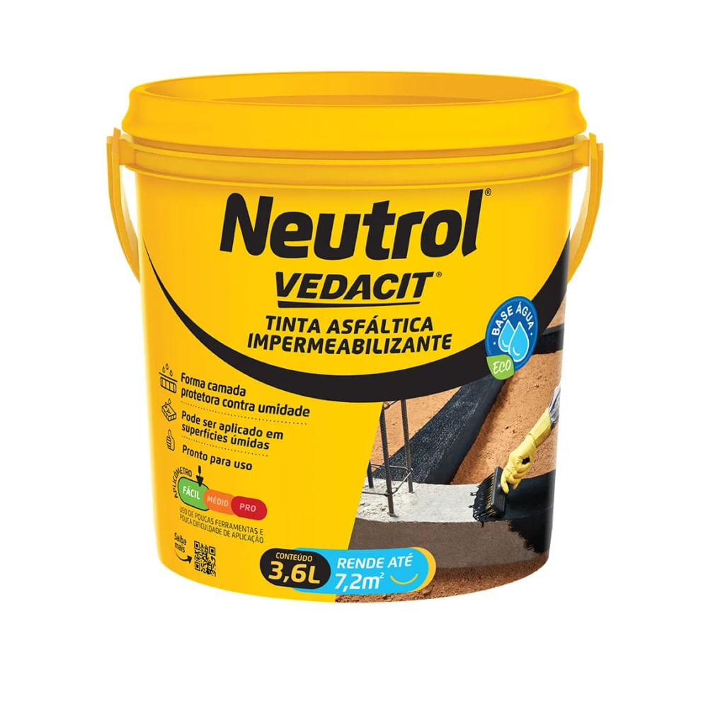 Imagem do produto Vedacit Neutrol Otto Base Água 3,6L