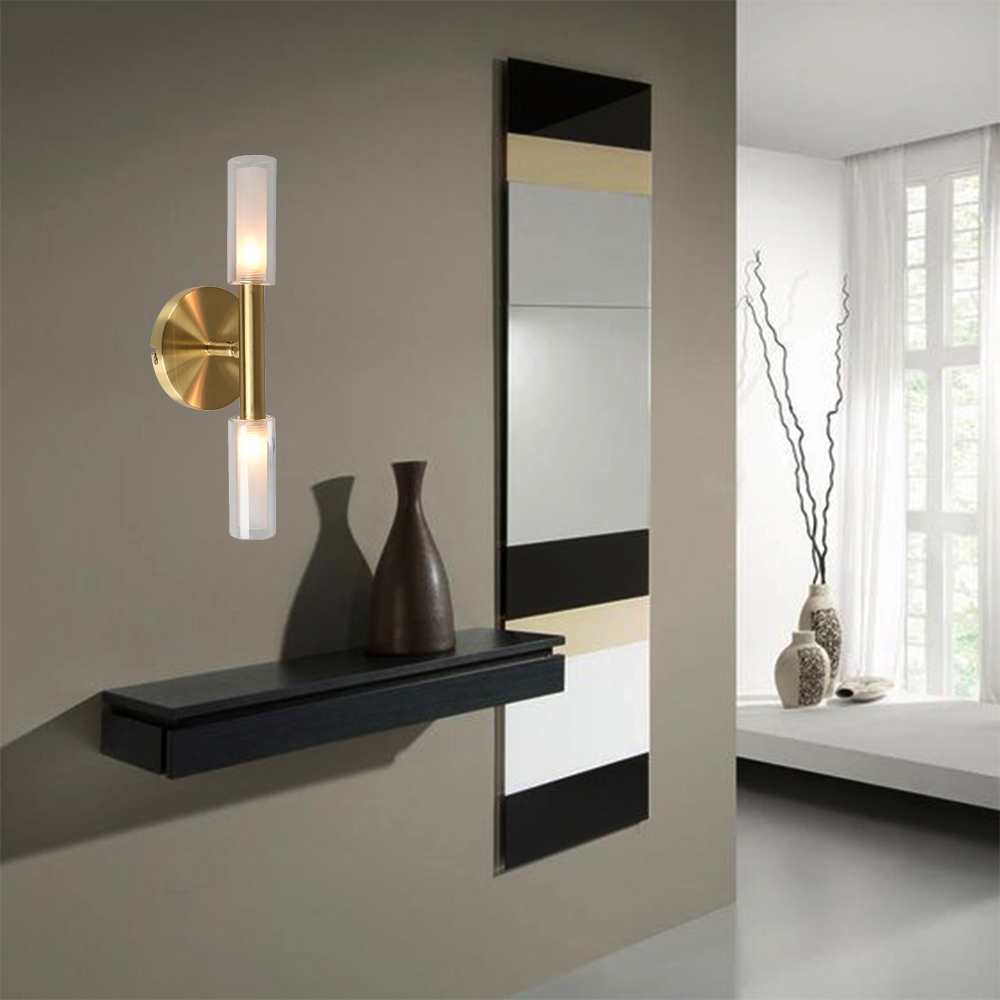 Imagem do produto Bella Lustres Arandela Caiena Dourado/Branco HP003