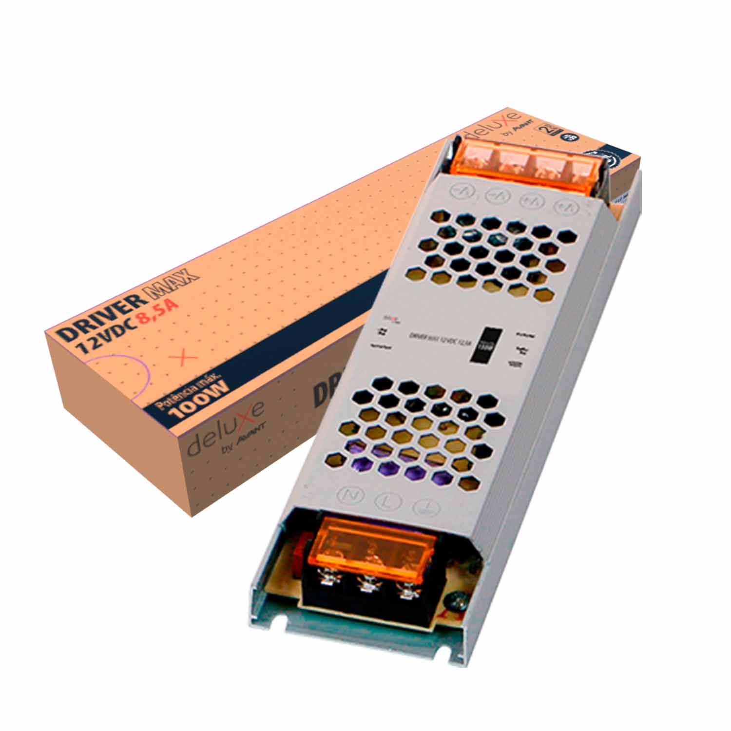 Imagem do produto Avant Fonte Driver Max 12V 8,5A 100W Dimerizável 127VCA