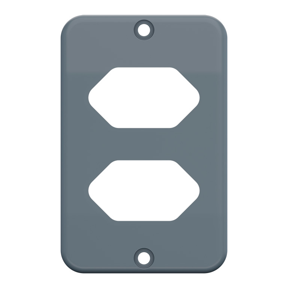 Imagem do produto Tigre Tampa PVC 1/2 E 3/4" Tomadas Hexagonal Separados Cinza