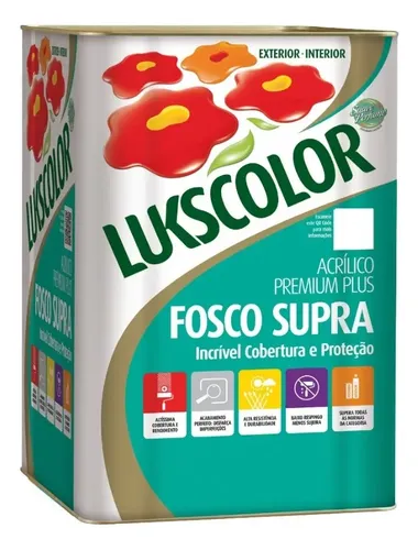 Imagem do produto Lukscolor Tinta Acrílica Premium Fosca Supra Kiwi 18L